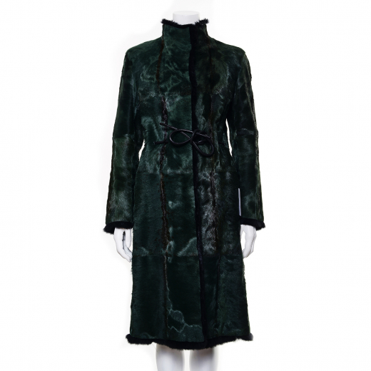 Reversible Emerald Green Fur Coat