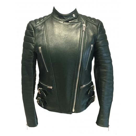 Celine leather biker jacket