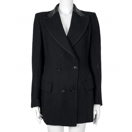 Lniano-wełniana marynarka High