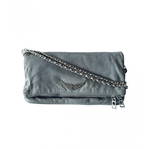 ZADIG & VOLTAIRE Rock Deep Dye Leather Foldable Clutch