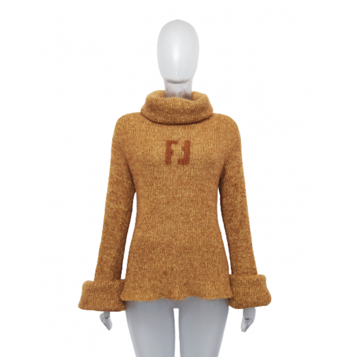 Sweter alpaca i kaszmir kolekcja haute couture Fendi 42 44