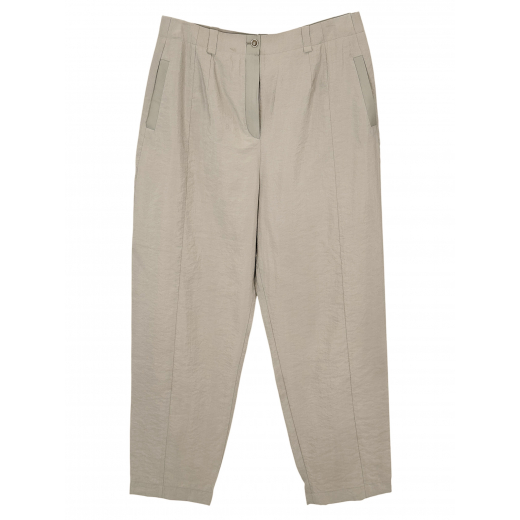 Spodnie z domieszką jedwabiu EMPORIO ARMANI