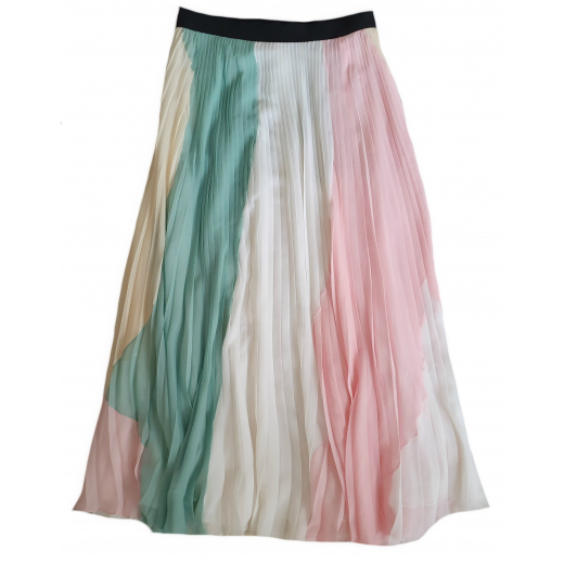 Emilio Pucci Colour Block Pleated Skirt