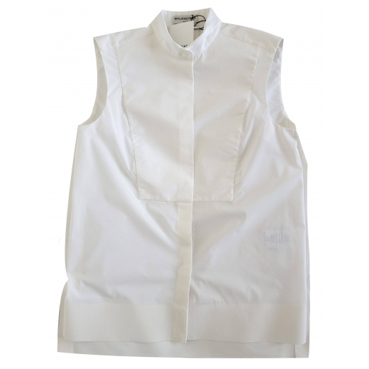 Balenciaga White Sleeveless Shirt XXS-XS