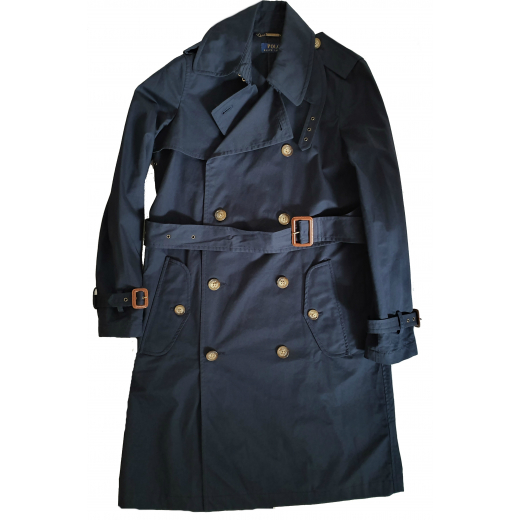 Polo Ralph Lauren płaszcz, bawełna, granatowy 36